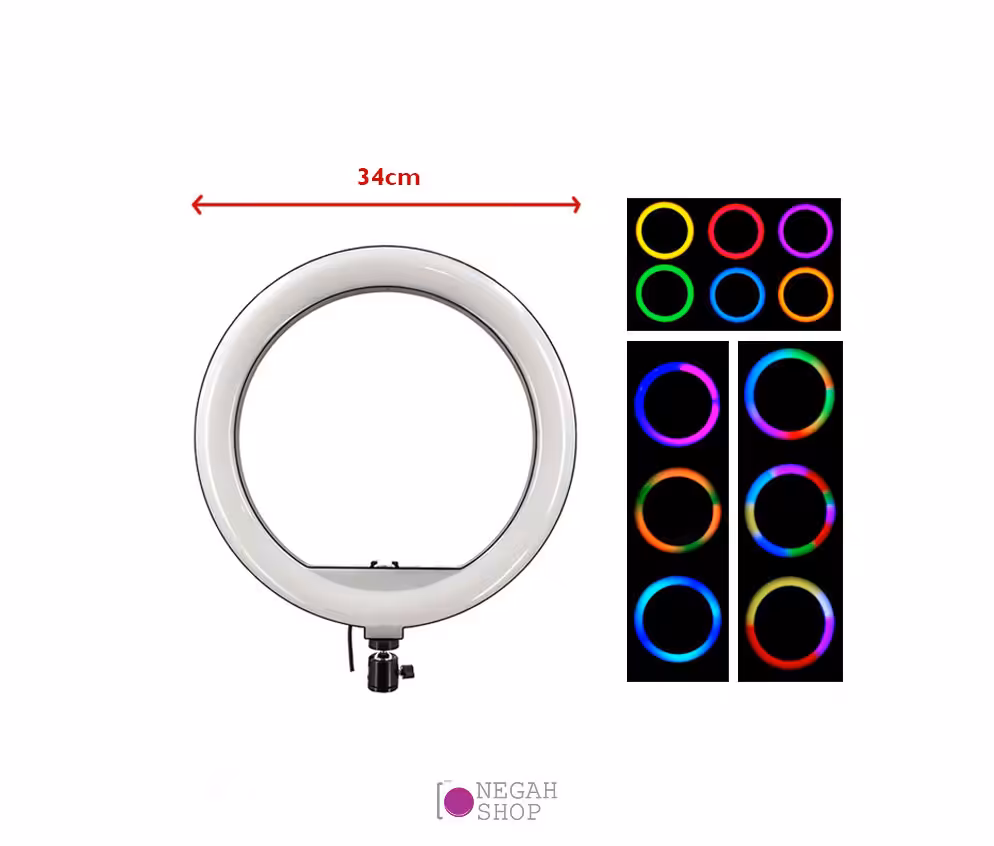 رینگ لایت عکاسی YQ-350 RGB