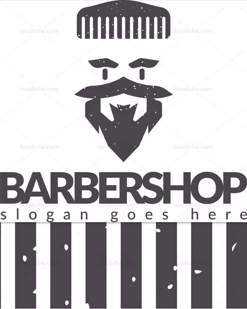 وکتور لوگو آرایشگاه آقایان | گرافیک با طعم تربچه