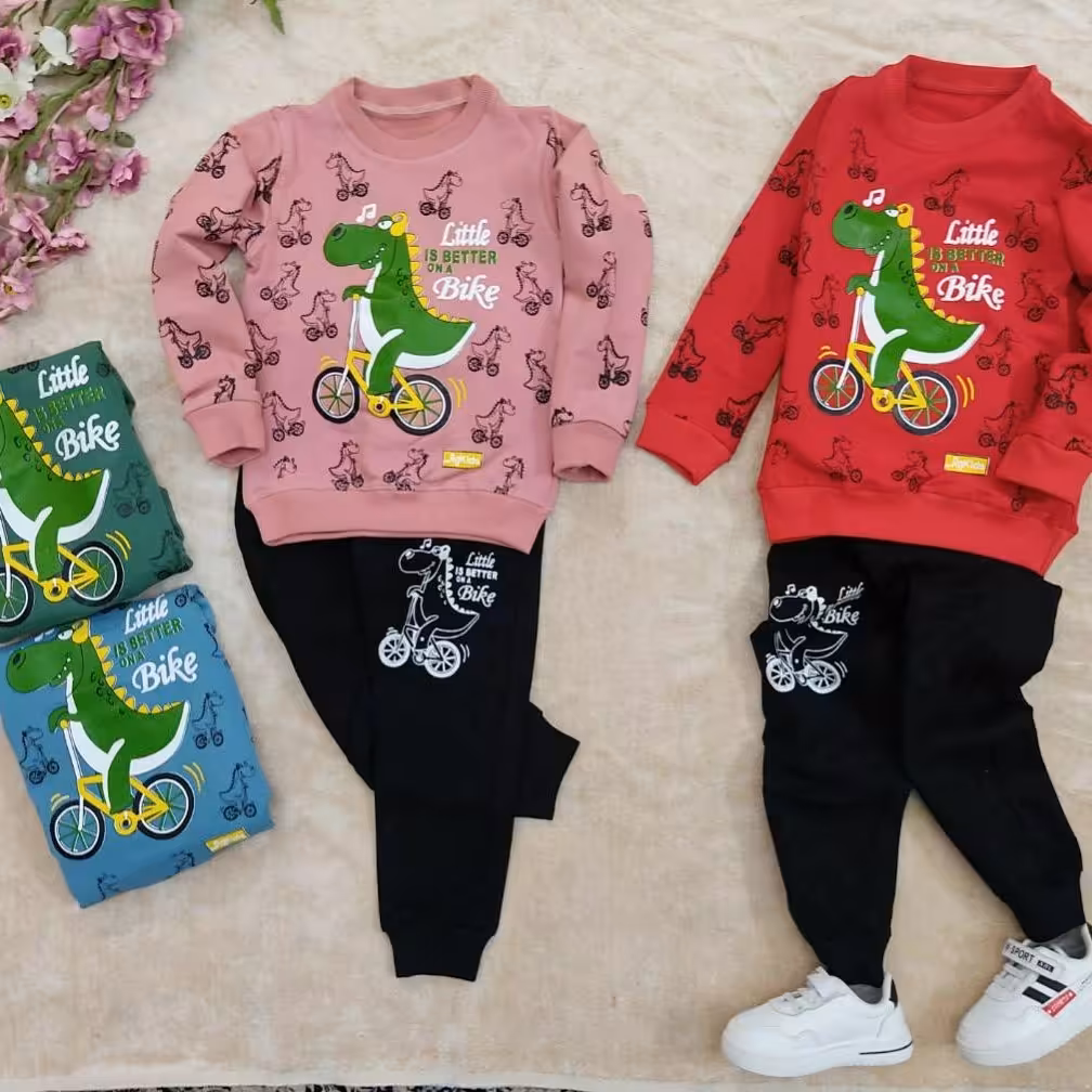 ست اسپرت بولیز شلوار دایناسور دوچرخه سوار 4 رنگبندی زیبا کیفیت فووووووووووق العاده عالی و تضمینی