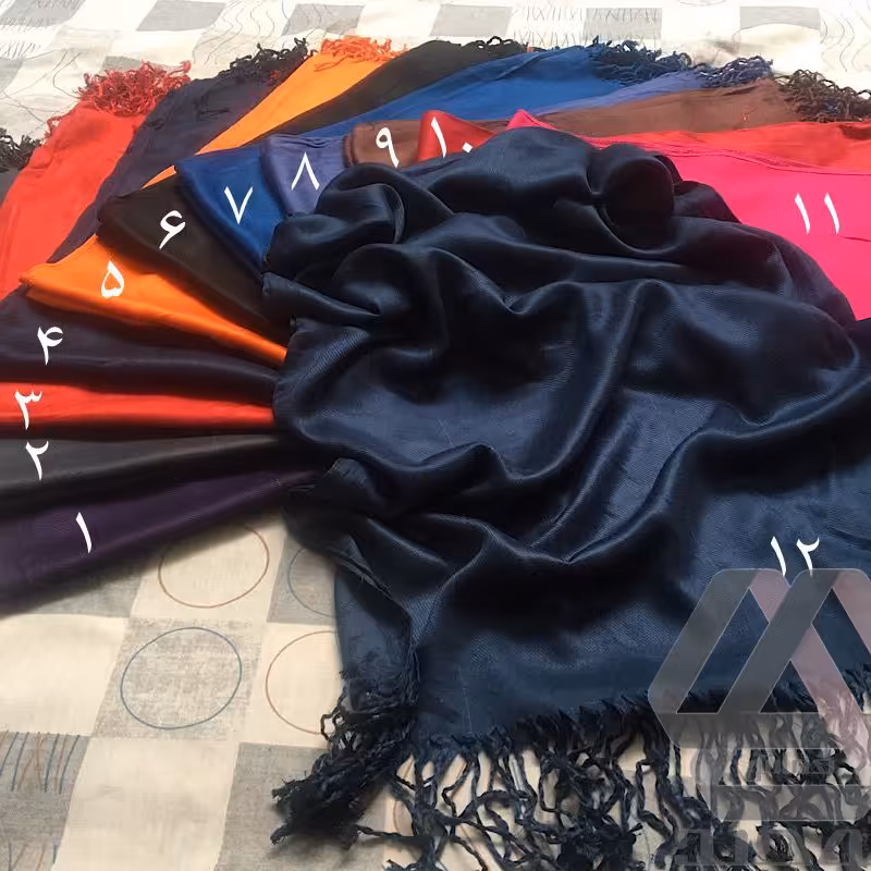 شال پنبه ای ساده در ابعاد 60 در 170 سانتیمتر در 3 رنگ