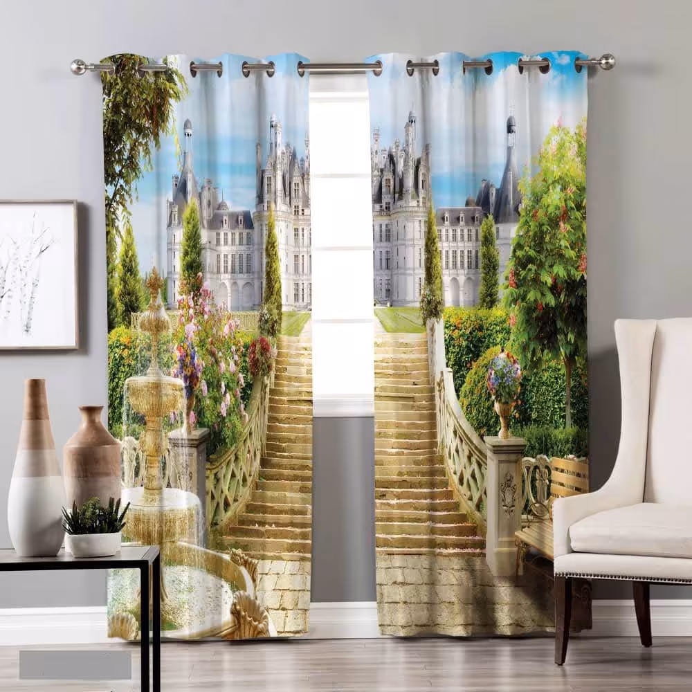 پرده چاپی  پانچ  طرح   نقاشی و منظره  کد697