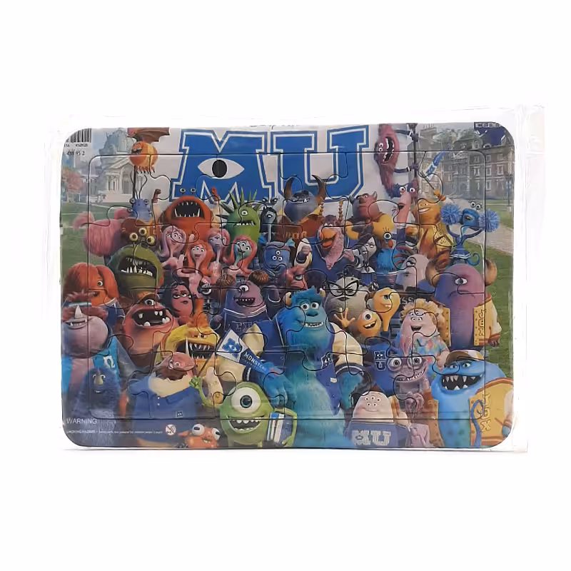 خرید پازل 24 تکه مقوایی پشت وایت برد طرح دانشگاه هیولاها برند Ice Berg