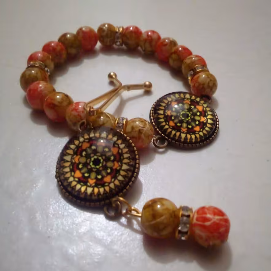 ست دستبند و گیره با طرح زیبای سنتی