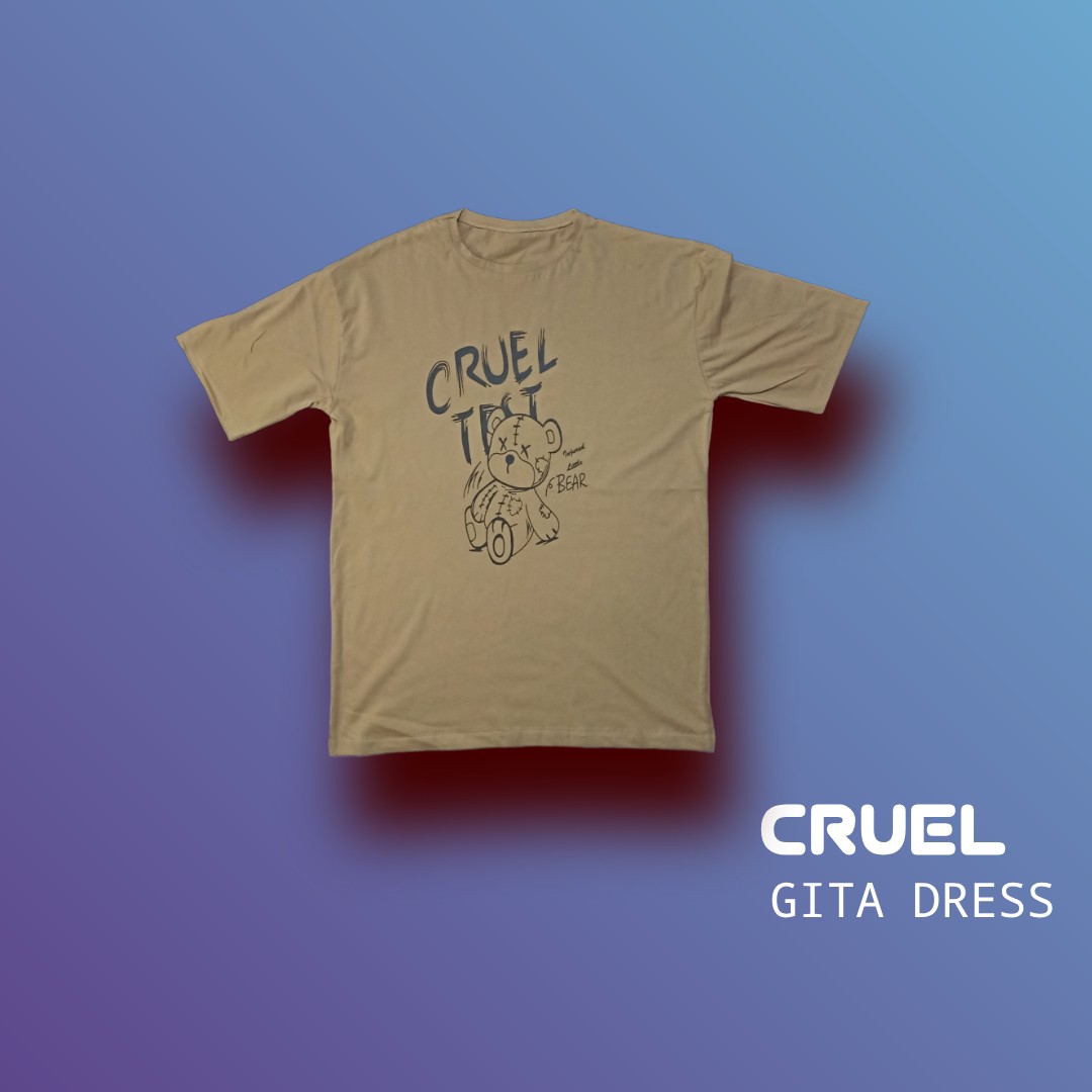 لباس لانگ با طرح خرسی cruel فری سایز