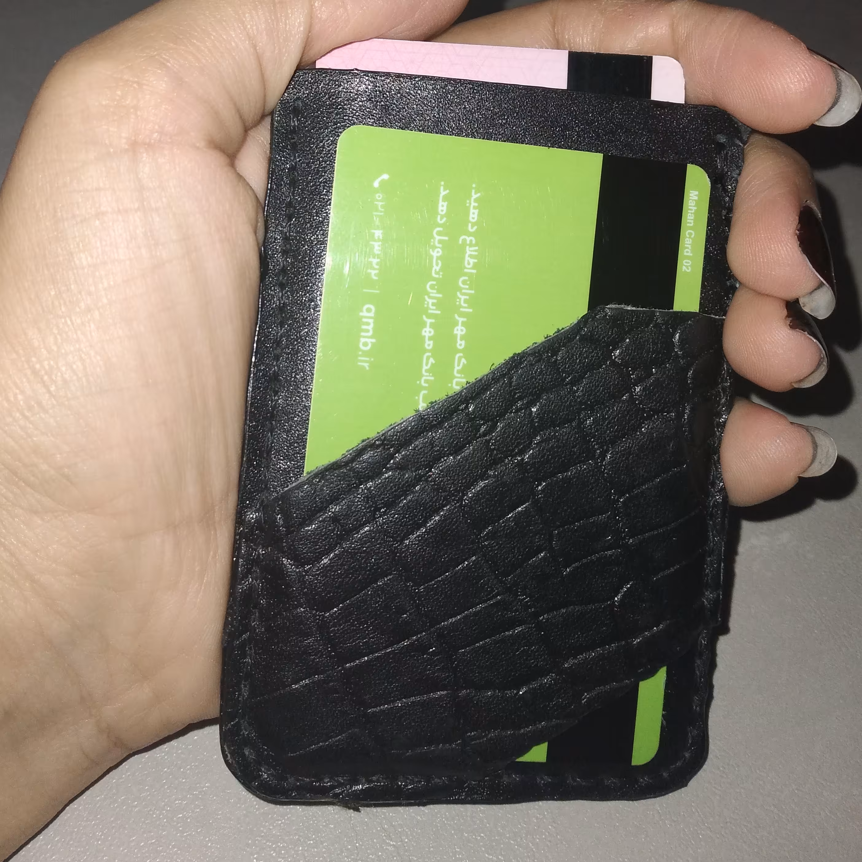 جاکارتی چرم طبیعی دستدوز 