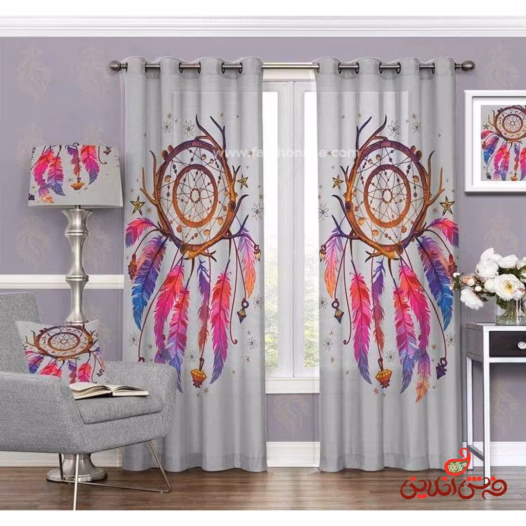 پرده طرح دریم کچر کد 3437