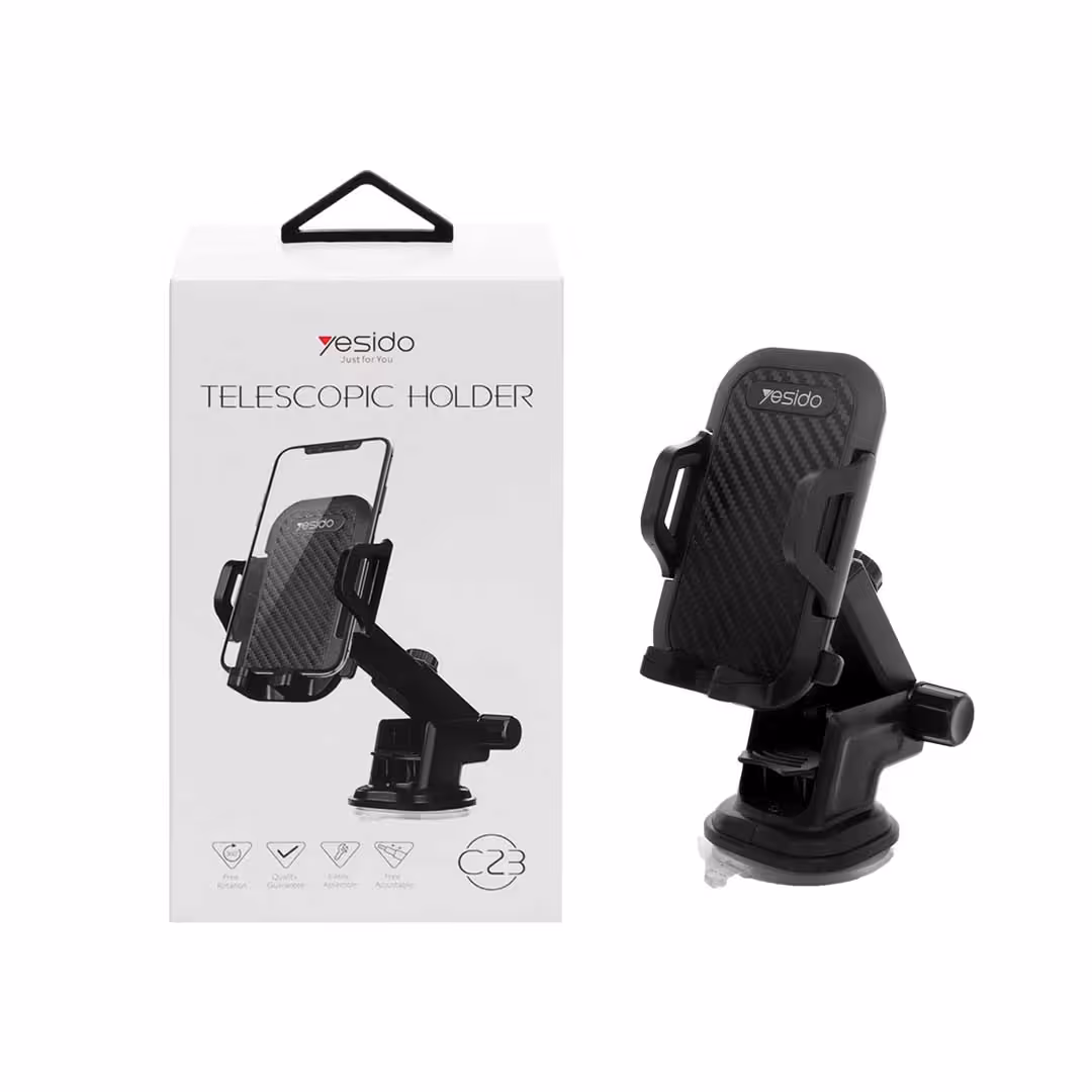 هولدر گوشی موبایل پایه دار yesido مدل C23 - مشکی