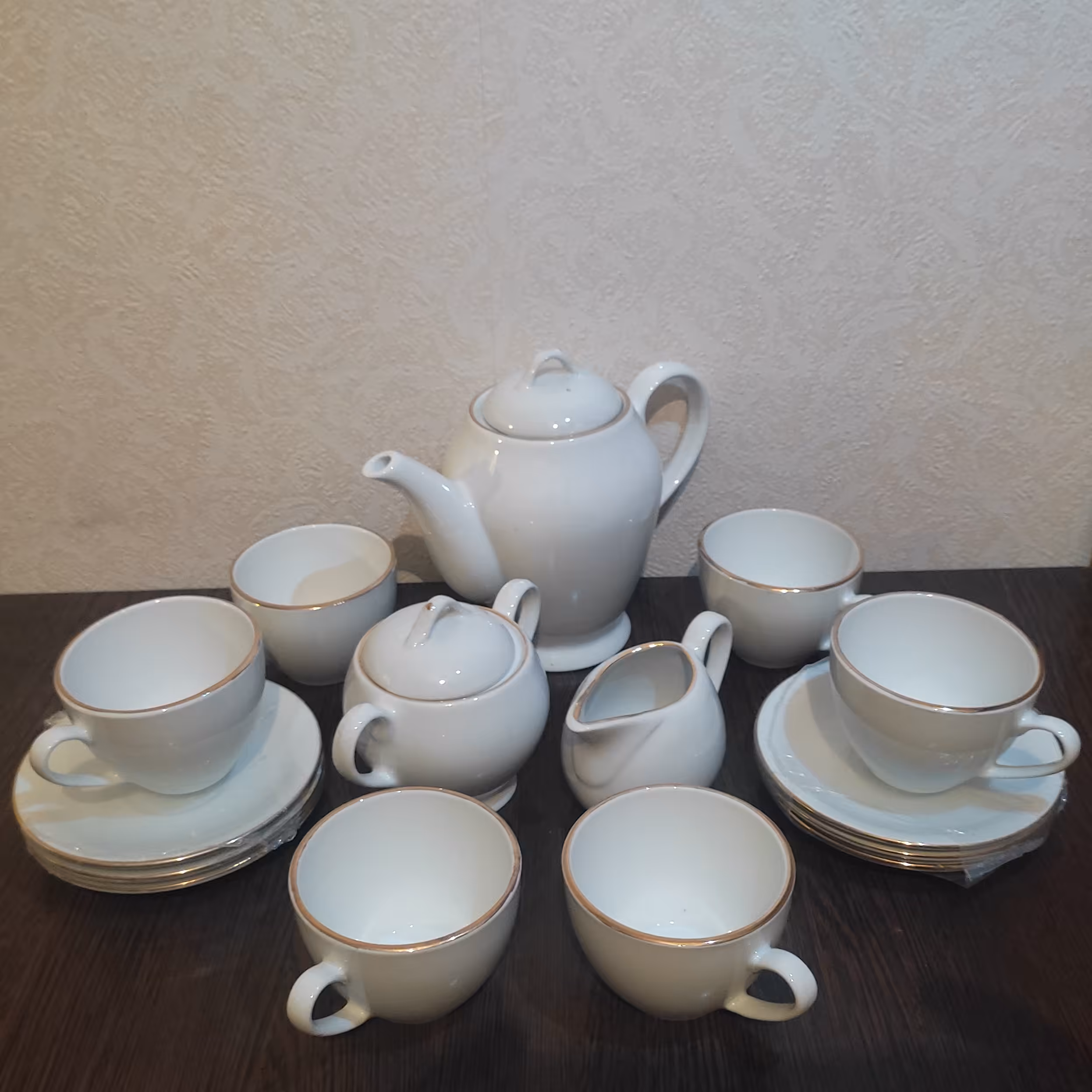 سرویس چای خوری خط طلا 