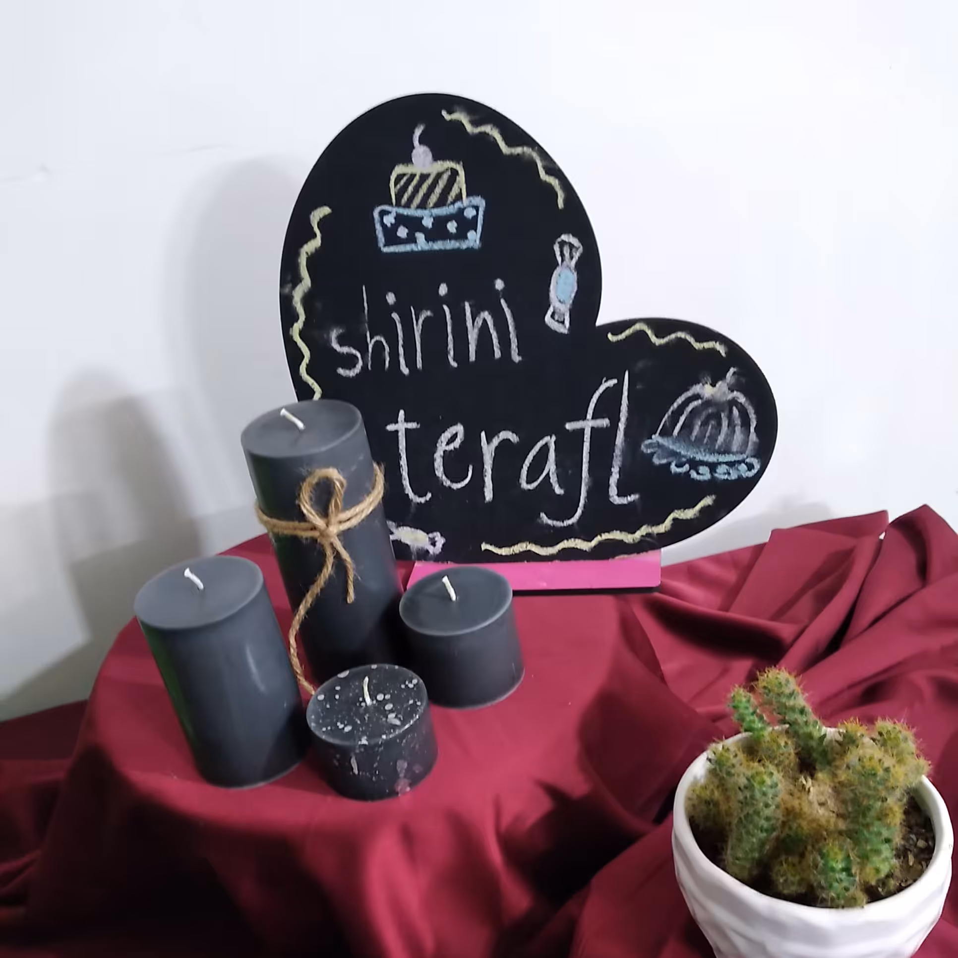 شمع تزیینی ساده شیک