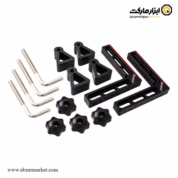 ست گونیا نجاری کلمپ دار داسکوا 115x115 میلی متر 2 عددی مدل 6551-1804