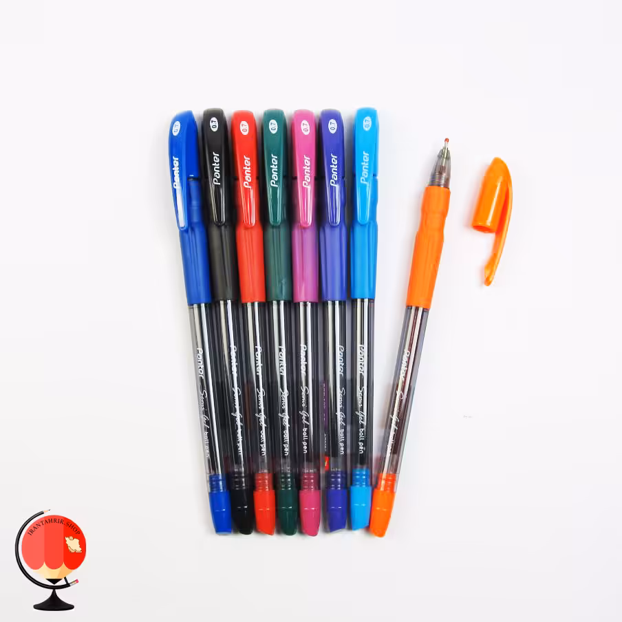 خودکار رنگی سمی ژل پنتر بسته 8 عددی