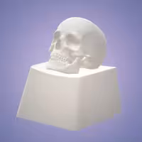 کی کپ کیبورد های گیم طرح skull اسکلیت