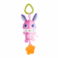 آویز کریر کودک  رنگی خرگوش صورتی 