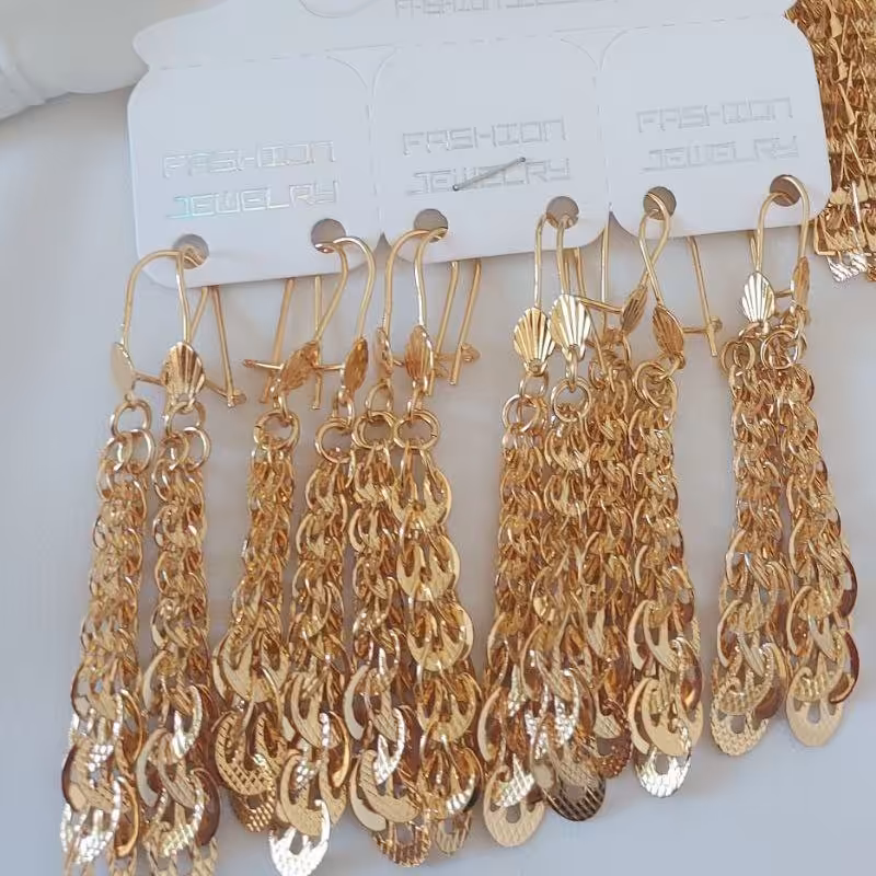 گوشواره استیل طرح طلا