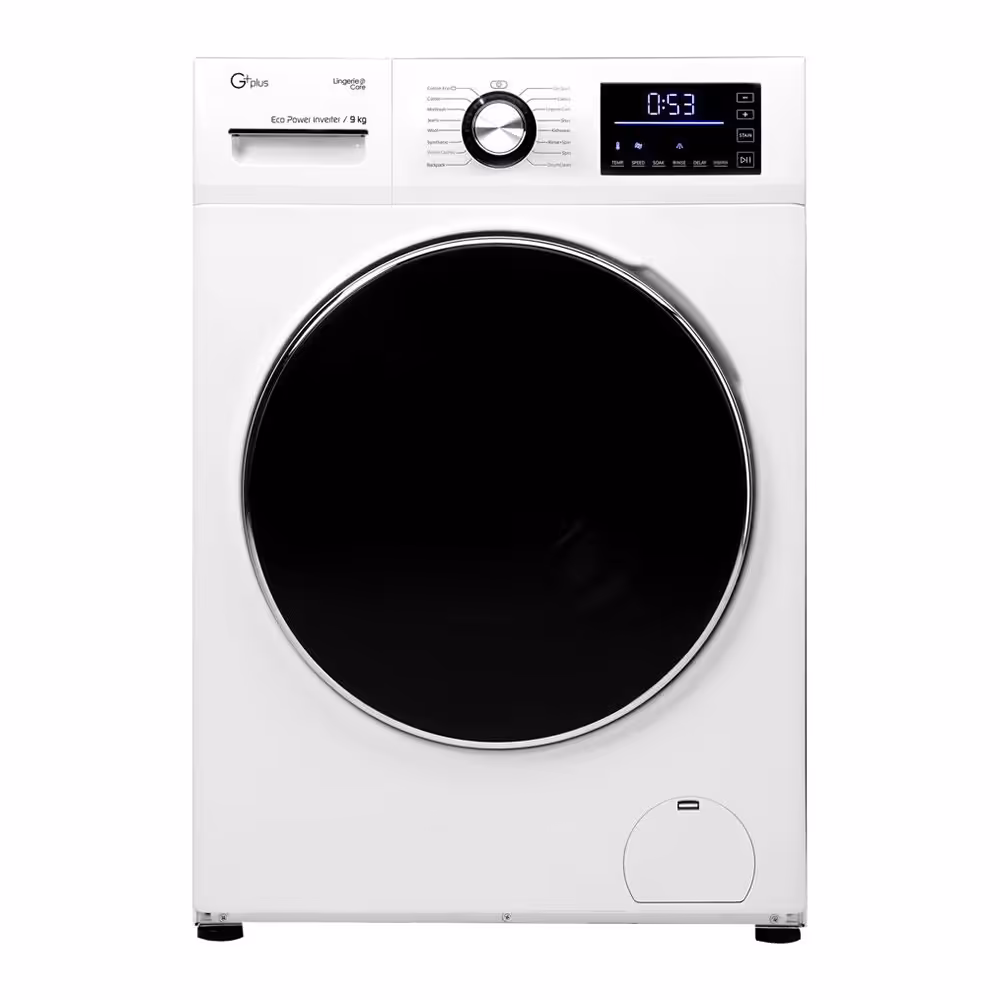 ماشین لباسشویی 9 کیلویی جی پلاس مدل GWM-P934T