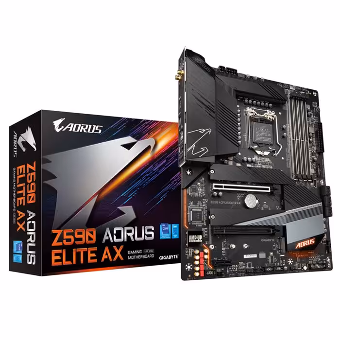 مادربرد گیگابایت مدل Z590 AORUS ELITE AX DDR4 سوکت 1200