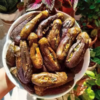 ترشی بادمجان شکم پر خانگی وبهداشتی