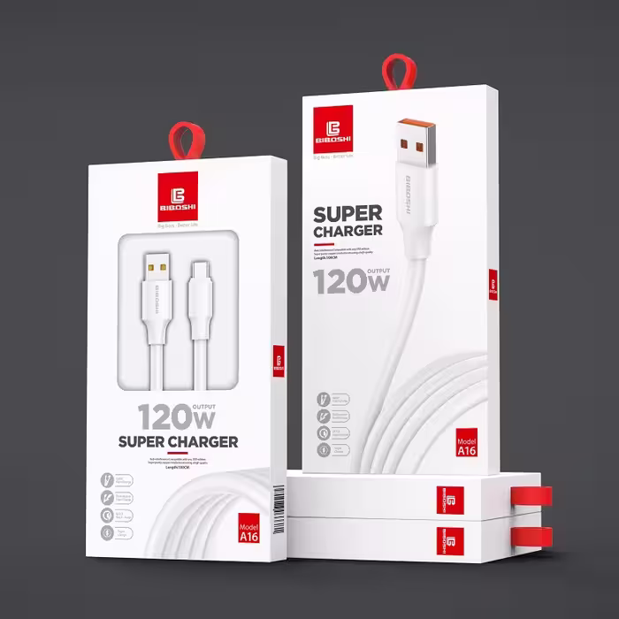 کابل شارژ تایپ سی 120 واتی بیبوشی مدل Biboshi 120W USB To Type-C Charging Cable A16