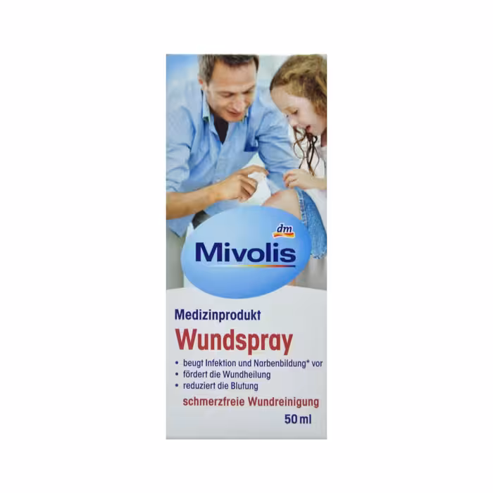 اسپری ضد عفونی کننده زخم های سطحی 50 میل میوولیس - mivolis