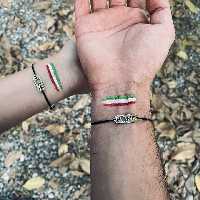 دستبند استیل طرح هوم ایران خانه زنانه دخترانه اسپرت مردانه تغییر سایز گالری زریلیجات ارسال رایگان بالای 75 هزار تومن 