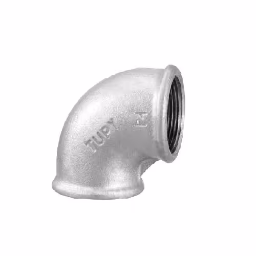 زانو گالوانیزه 90 سایز 4 اینچ توپی برزیل