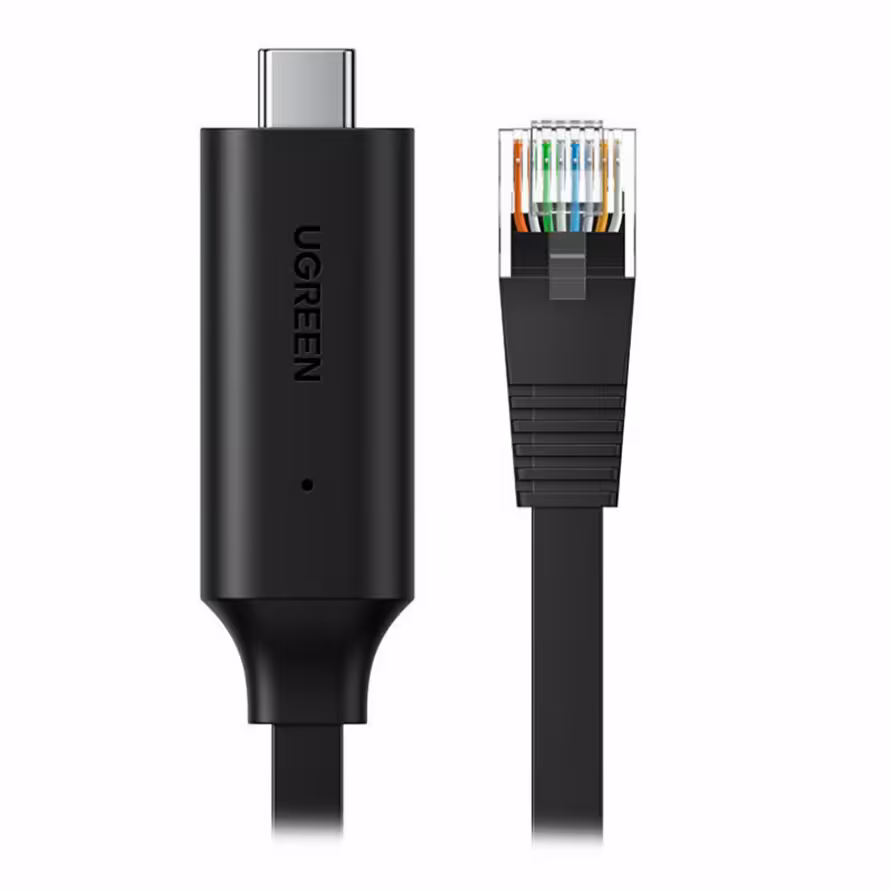 کابل تبدیل 1.5 متری USB Type-C به RJ45 یوگرین CM204