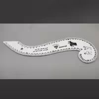 خطکش شابلون حلزونی 