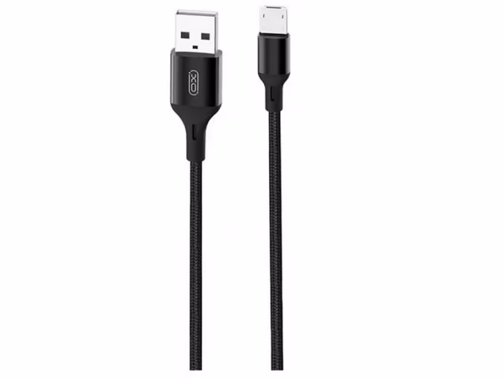 کابل شارژ سریع یواس‌بی به میکرویواس‌بی یک متری ایکس او XO braided data cable micro NB143