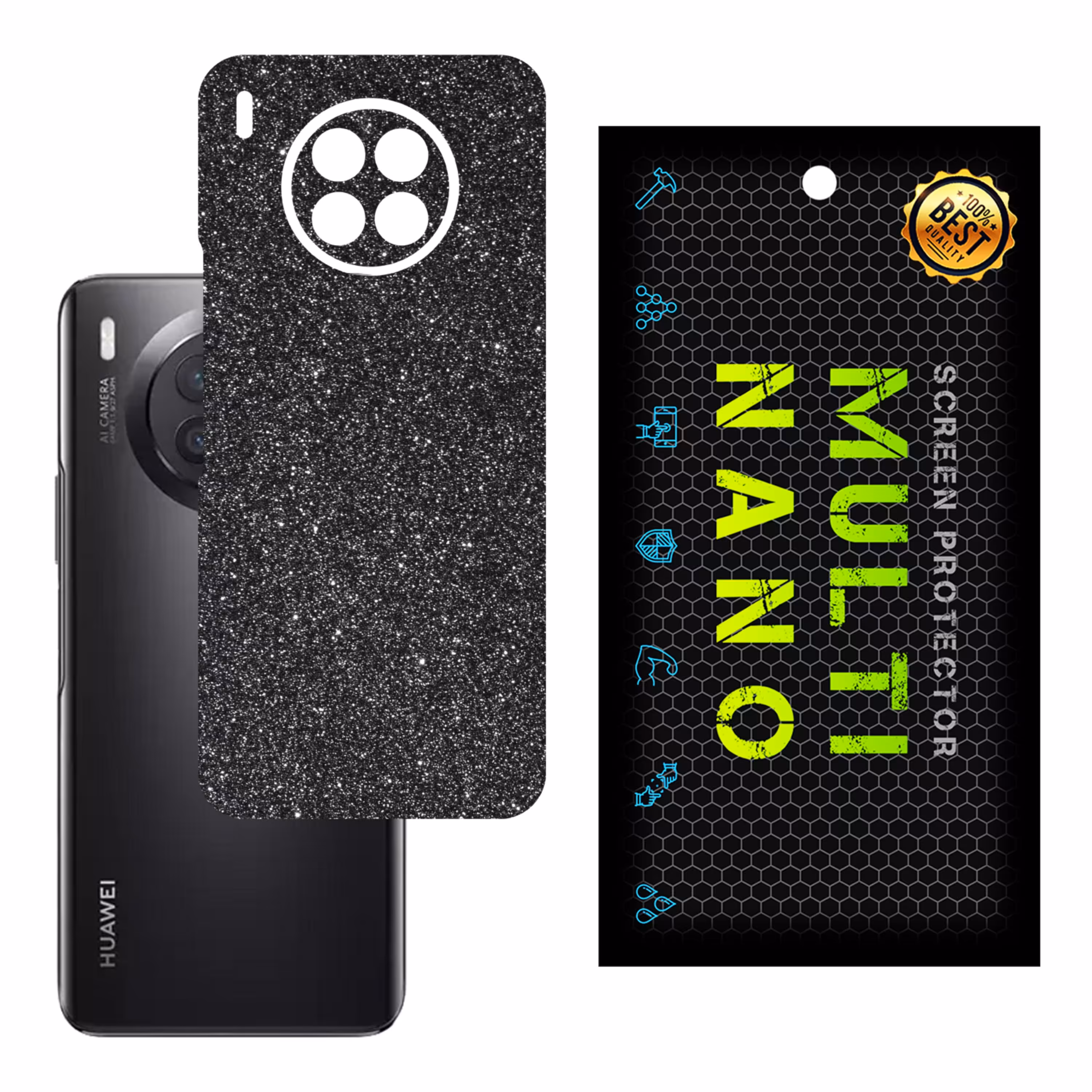 برچسب پوششی MultiNano مدل X-F1G-Gray برای پشت موبایل هوآوی Nova 8i