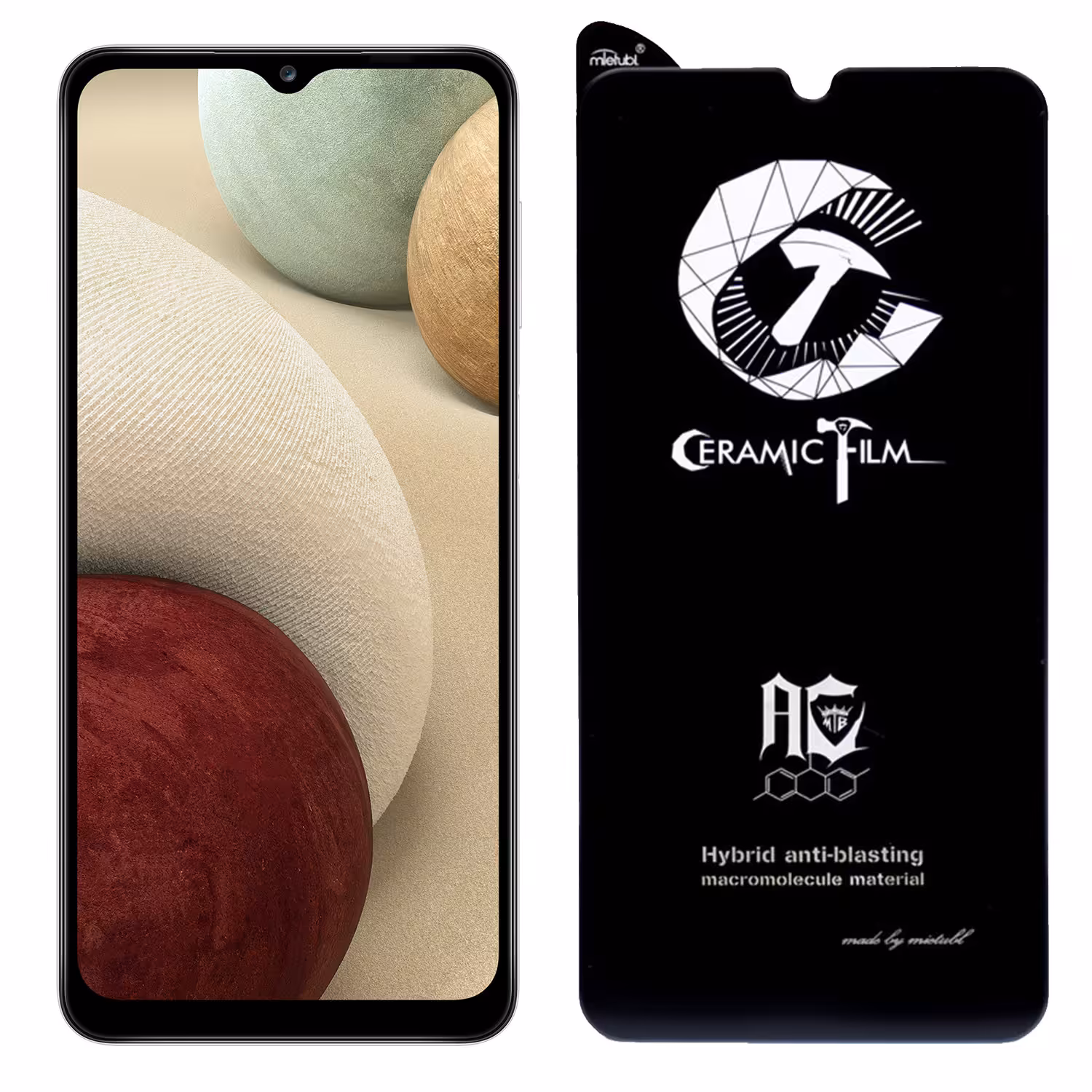 محافظ صفحه نمایش نانو سرامیک مات گوشی سامسونگ مدل A12/A02s/A03s/A325G