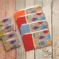 ست کیف لقمه و جای دستمال کاغذی پارچه ای