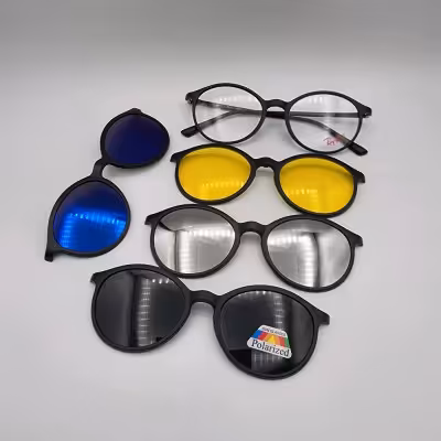 عینک طبی کاور دار با 4 کاور آفتابی رای بن Ray Ban کد 2223