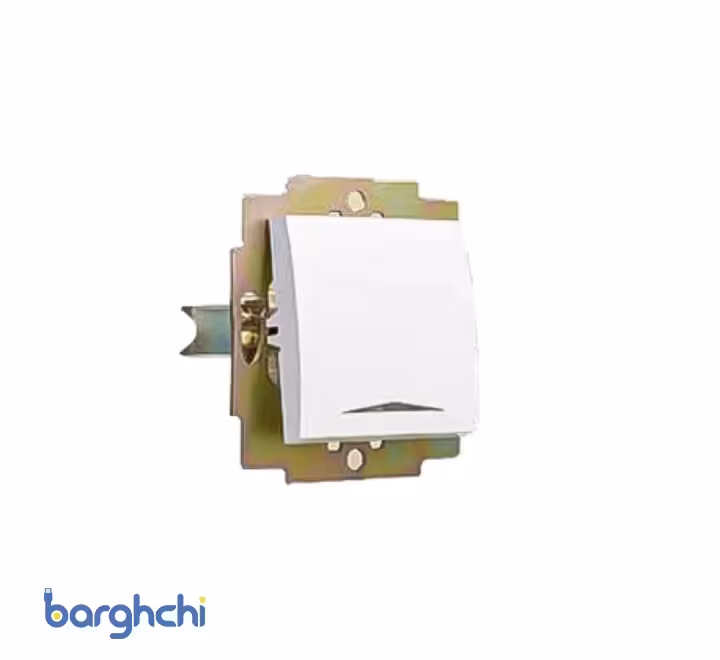 مکانیزم کلید تک پل آذین پارت الکتریک مدل 4011