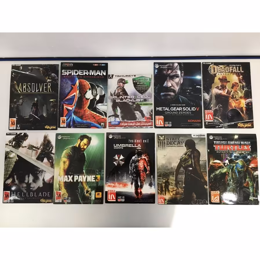 10 عدد  بازی های (اکشن) کامپیوتری (قیمت عمده)