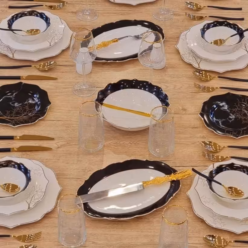 ست دیس و کاسه سالاد