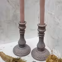 شمعدان  پلی استر پتینه کاری