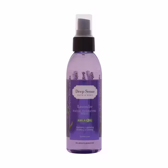 اسپری مرطوب کننده صورت لوندر دیپ سنس مناسب انواع پوست 150 میلی لیتر |  Deepsense Lavender Facial Hydrating Spray 150 Ml