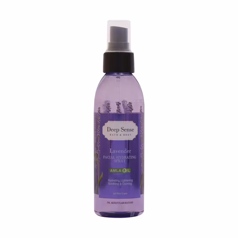 اسپری مرطوب کننده صورت لوندر دیپ سنس مناسب انواع پوست 150 میلی لیتر |  Deepsense Lavender Facial Hydrating Spray 150 Ml