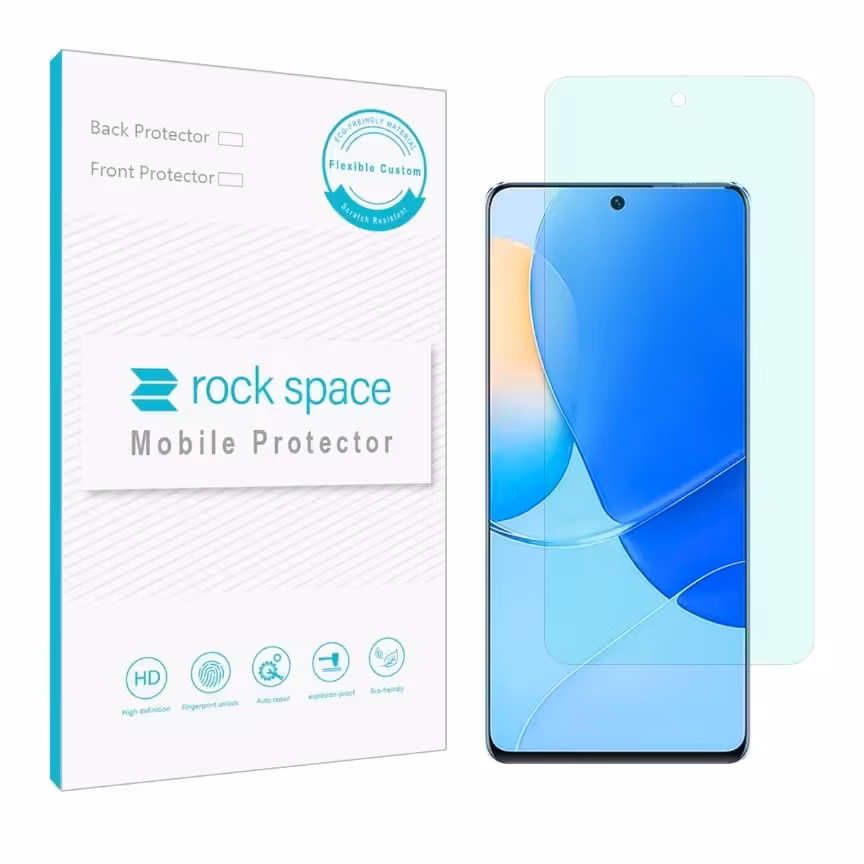  گلس هواوی NOVA 9 SE مدل نانو هیدروژل گرین لایت برند راک اسپیس