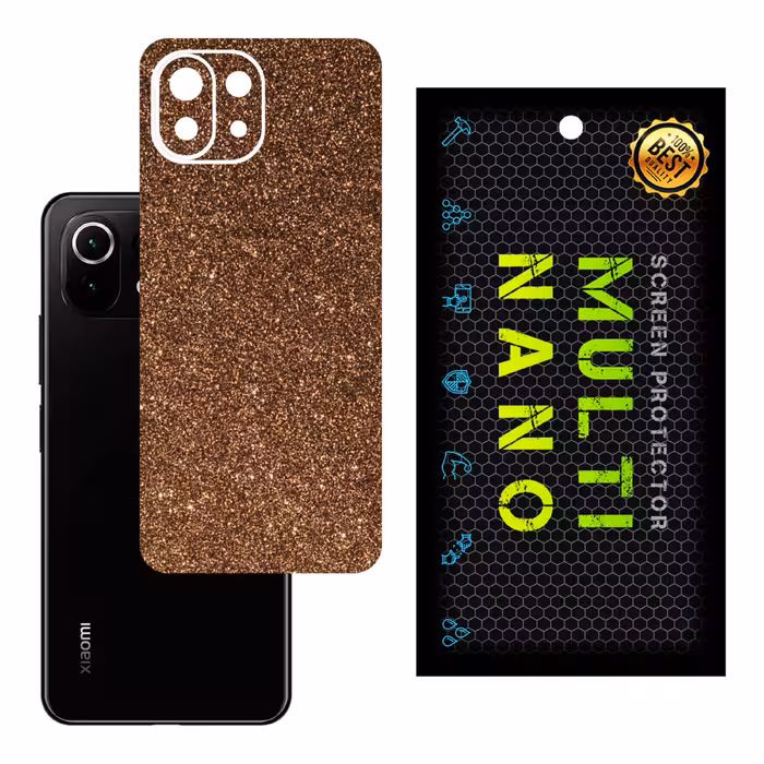 برچسب پوششی MultiNano مدل X-G1F-Bronze برای پشت موبایل شیائومی Mi 11 Lite