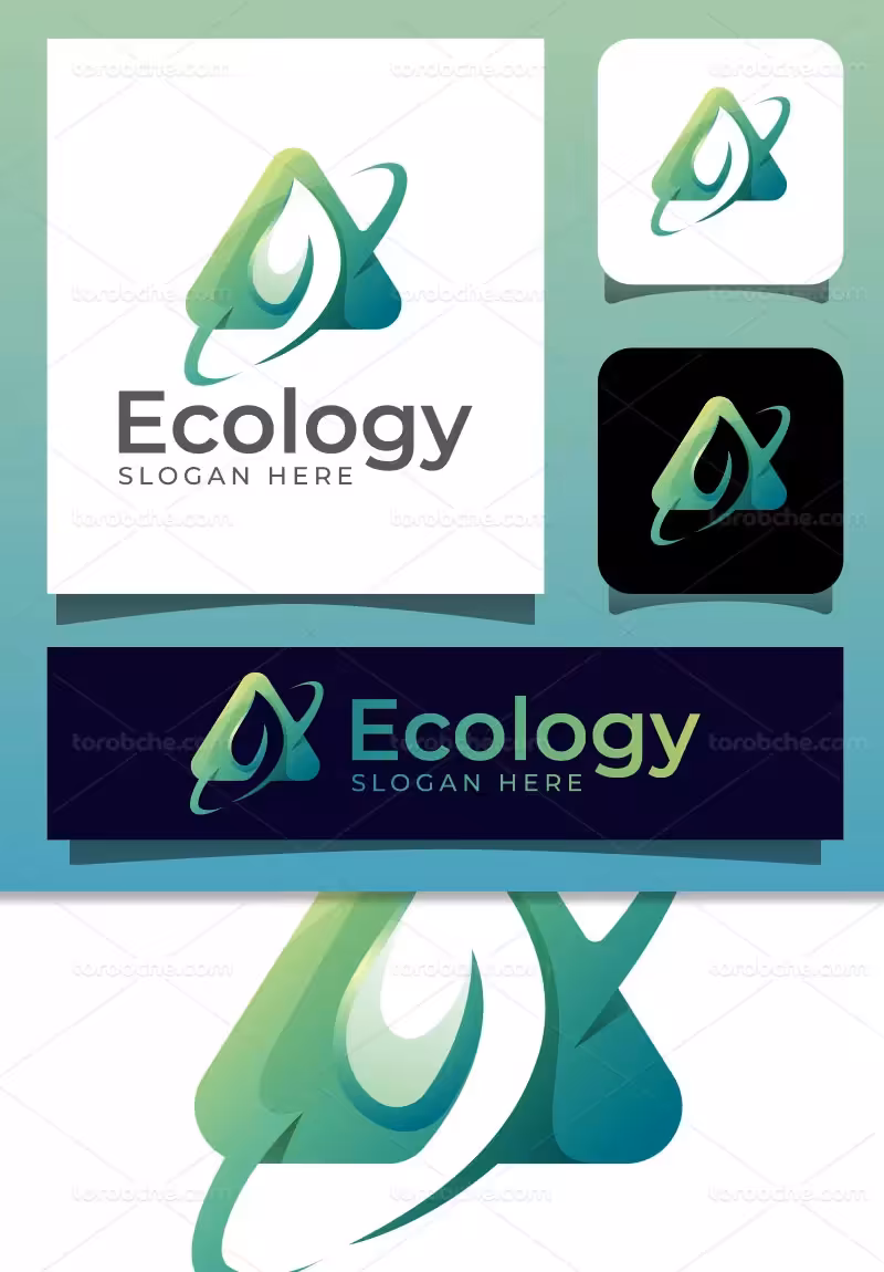 وکتور لوگو بوم شناسی | گرافیک با طعم تربچه