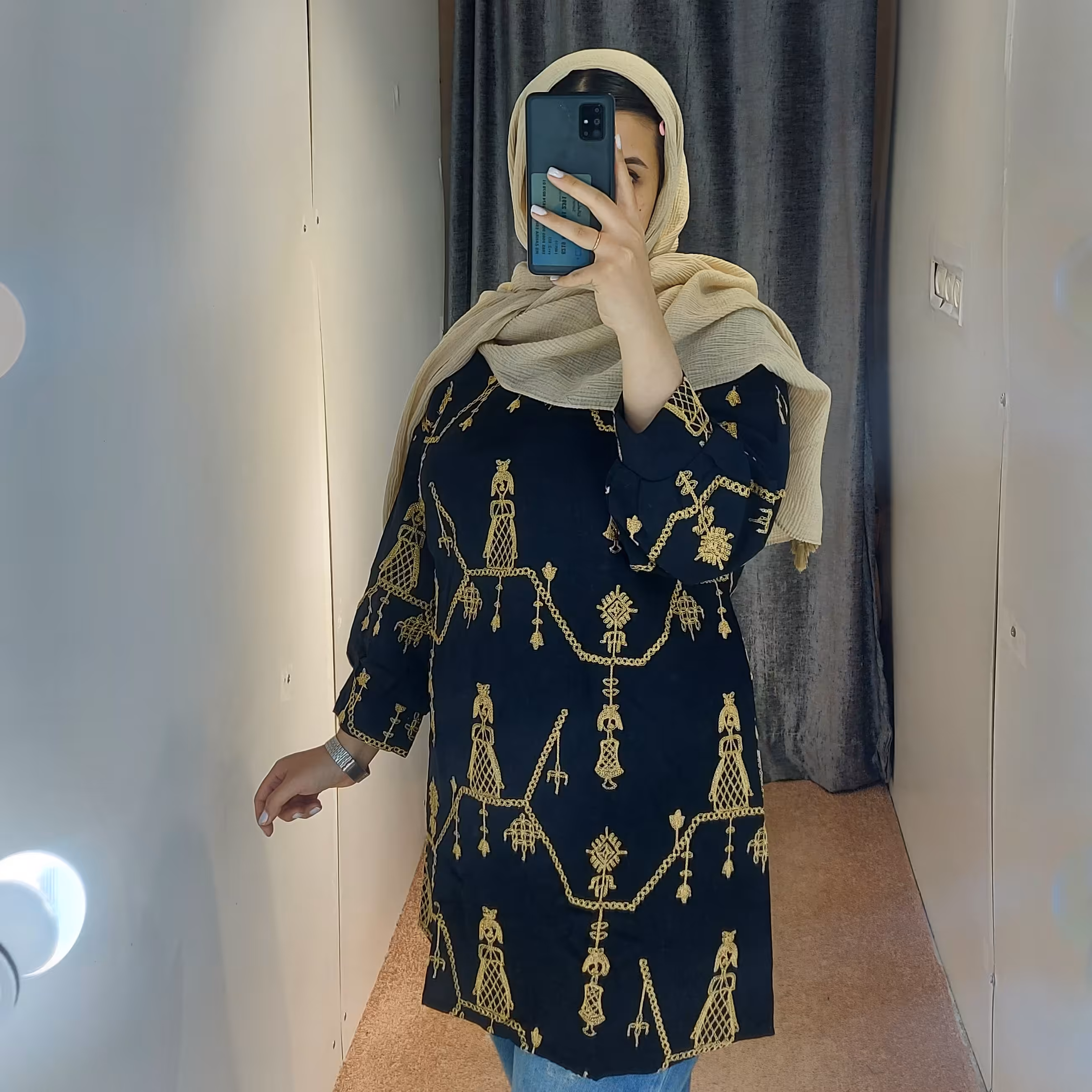 تونیک کرسپو خامه دوزی شده سایزبزرگ 