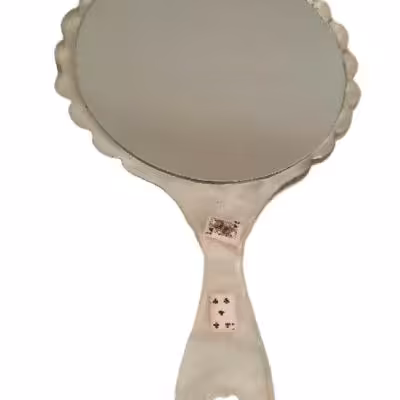 آینه دستی رزینی دستساز طرح ورق