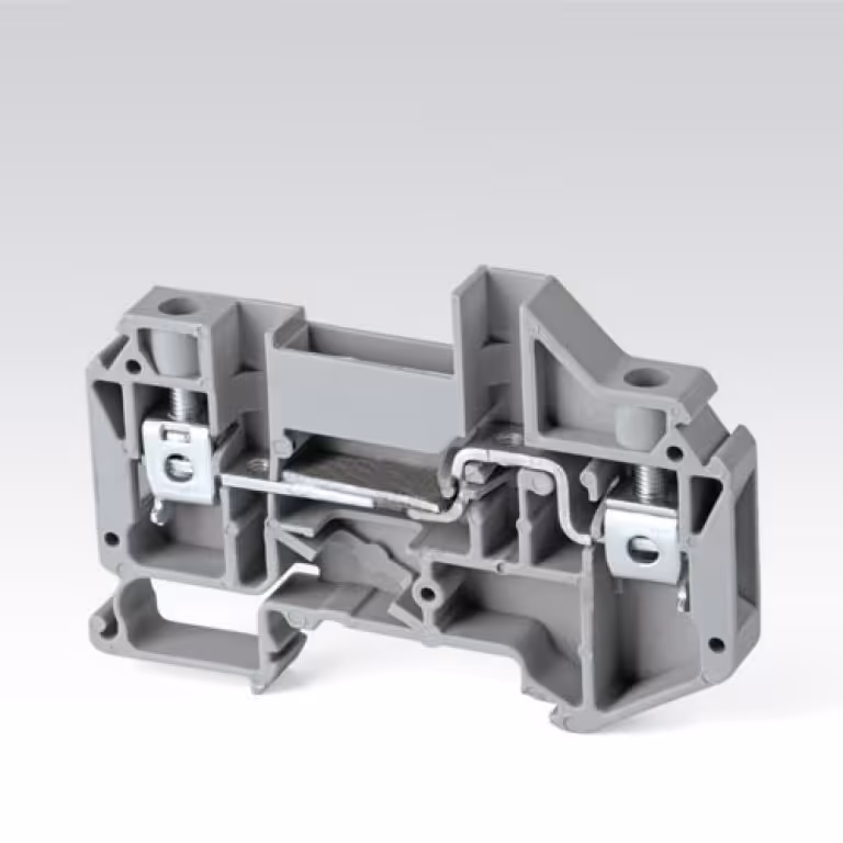 ترمینال ریلی سری پیچی قطع شونده ثابت سایز 6 مدل RSTU6