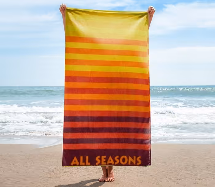 حوله استخری پودایران طرح فصلها نارنجی سایز 70×140