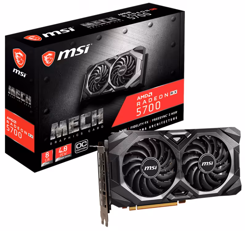 کارت گرافیک ام اس آی مدل Radeon RX 5700 MECH OC با حافظه 8 گیگابایت