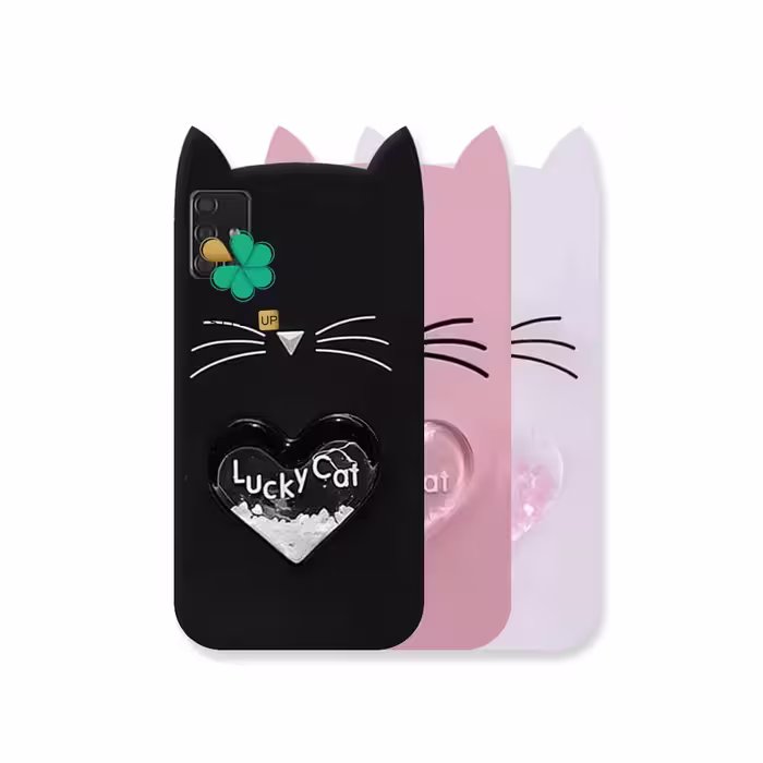 کاور آکواریومی گوشی سامسونگ Galaxy A51 طرح Lucky Cat