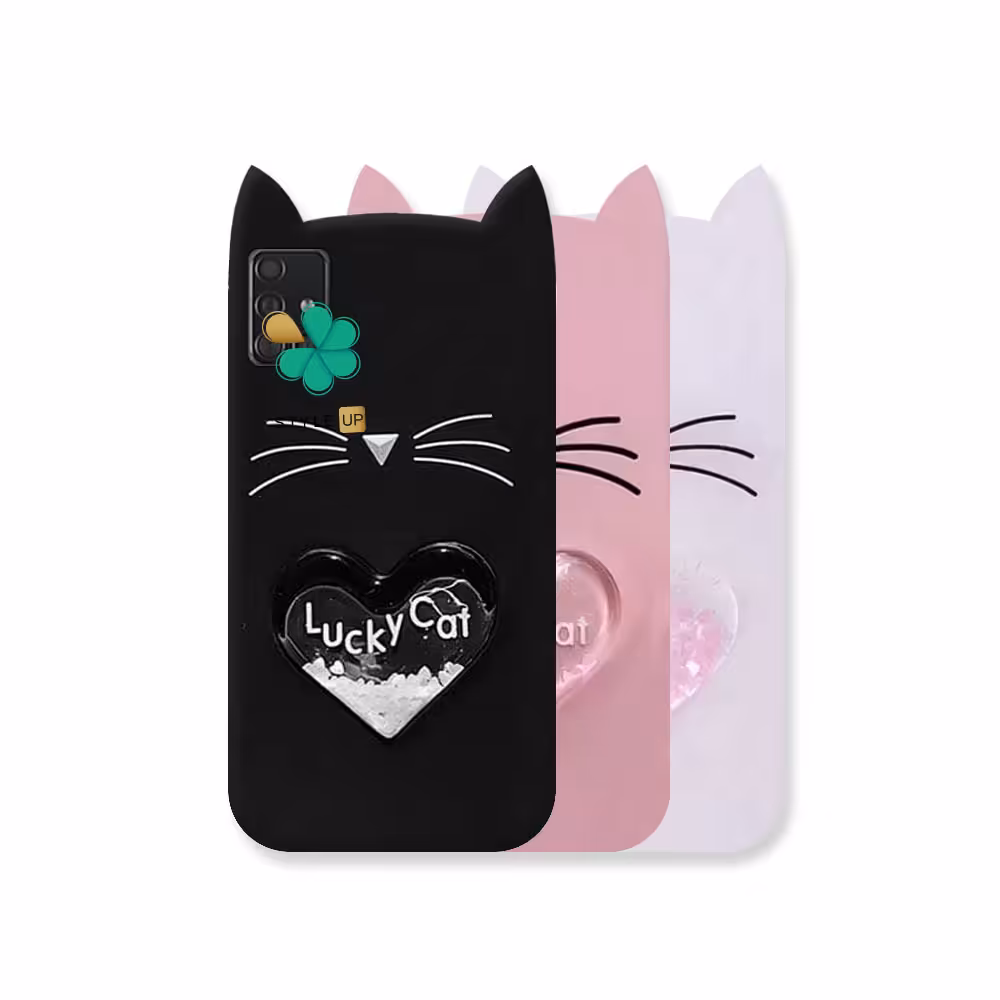 کاور آکواریومی گوشی سامسونگ Galaxy A51 طرح Lucky Cat
