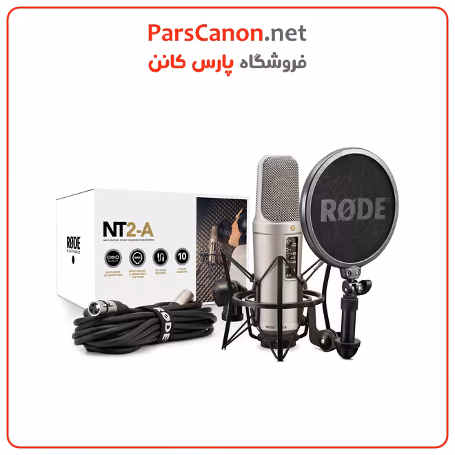میکروفن رود RODE NT2-A Large-Diaphragm Multipattern Condenser Microphone
