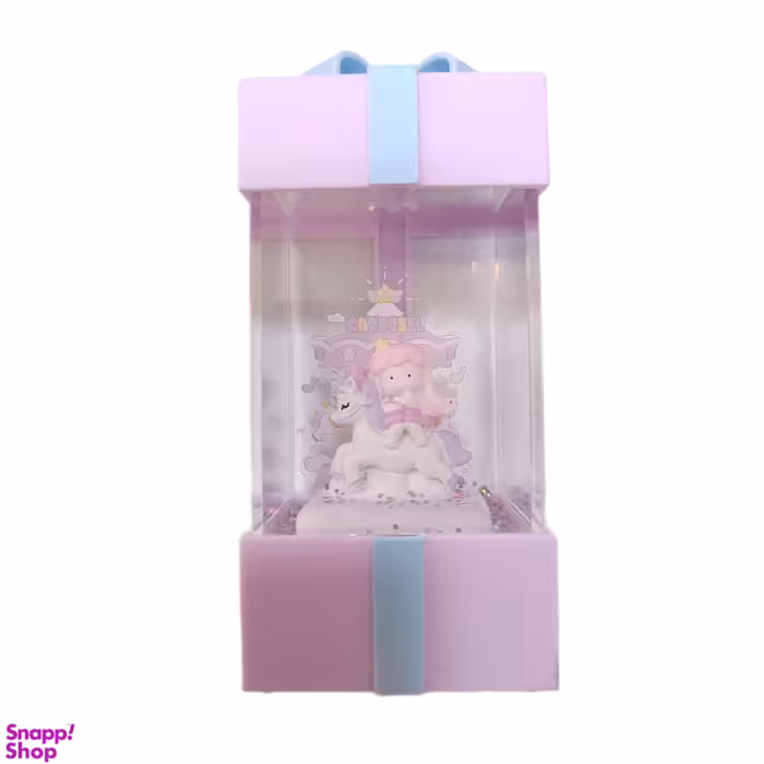 جعبه موزیکال چراغ دار مدل دختر و یونیکورن کد 422